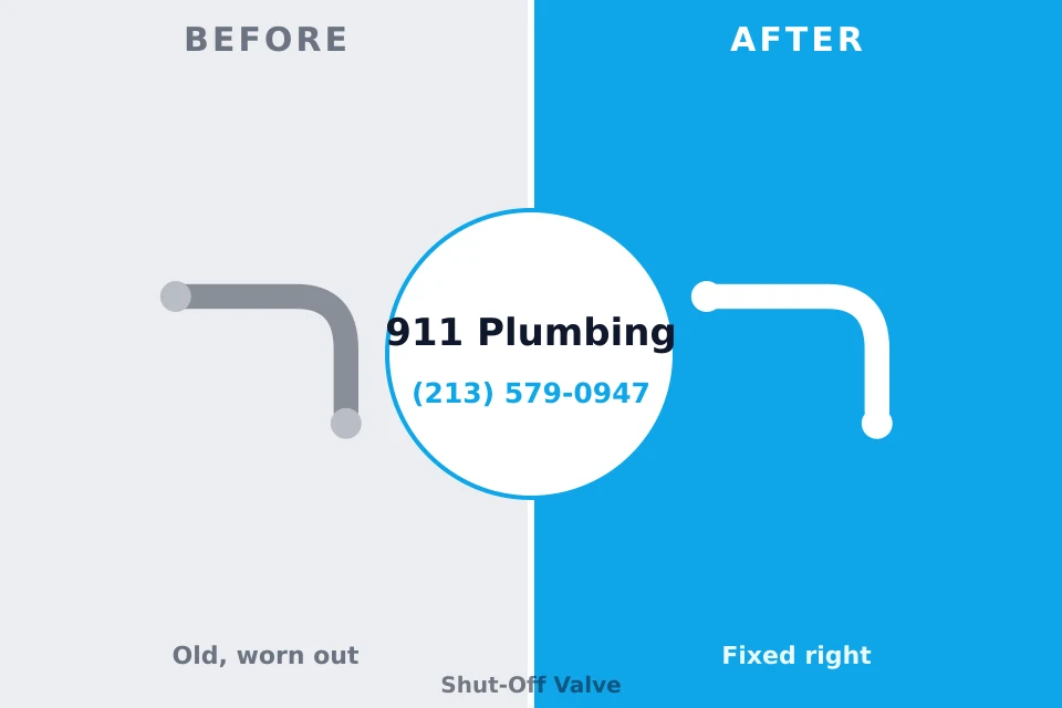 Before and after: plumbing repair Elkhart Lake, WI